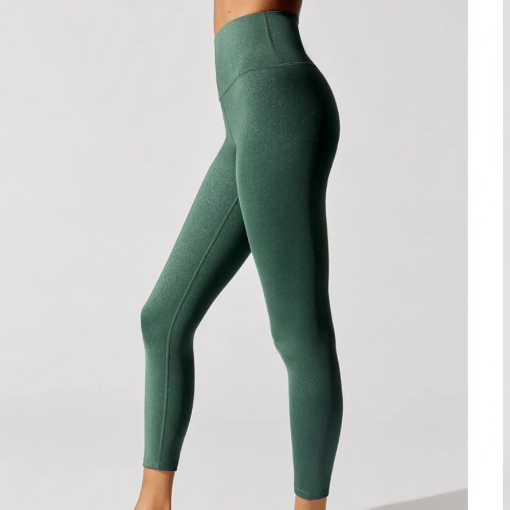 Carbon38 Shine Powder 7/8 Legging Shine Powder‎ Evergreen medium green women’s